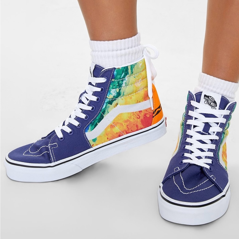 Vans Women’s Crayola Mashup Melt Sk8-Hi Sneakers Size 7.5 with box!